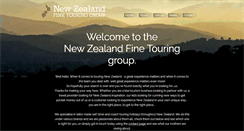 Desktop Screenshot of newzealandfinetouring.co.nz